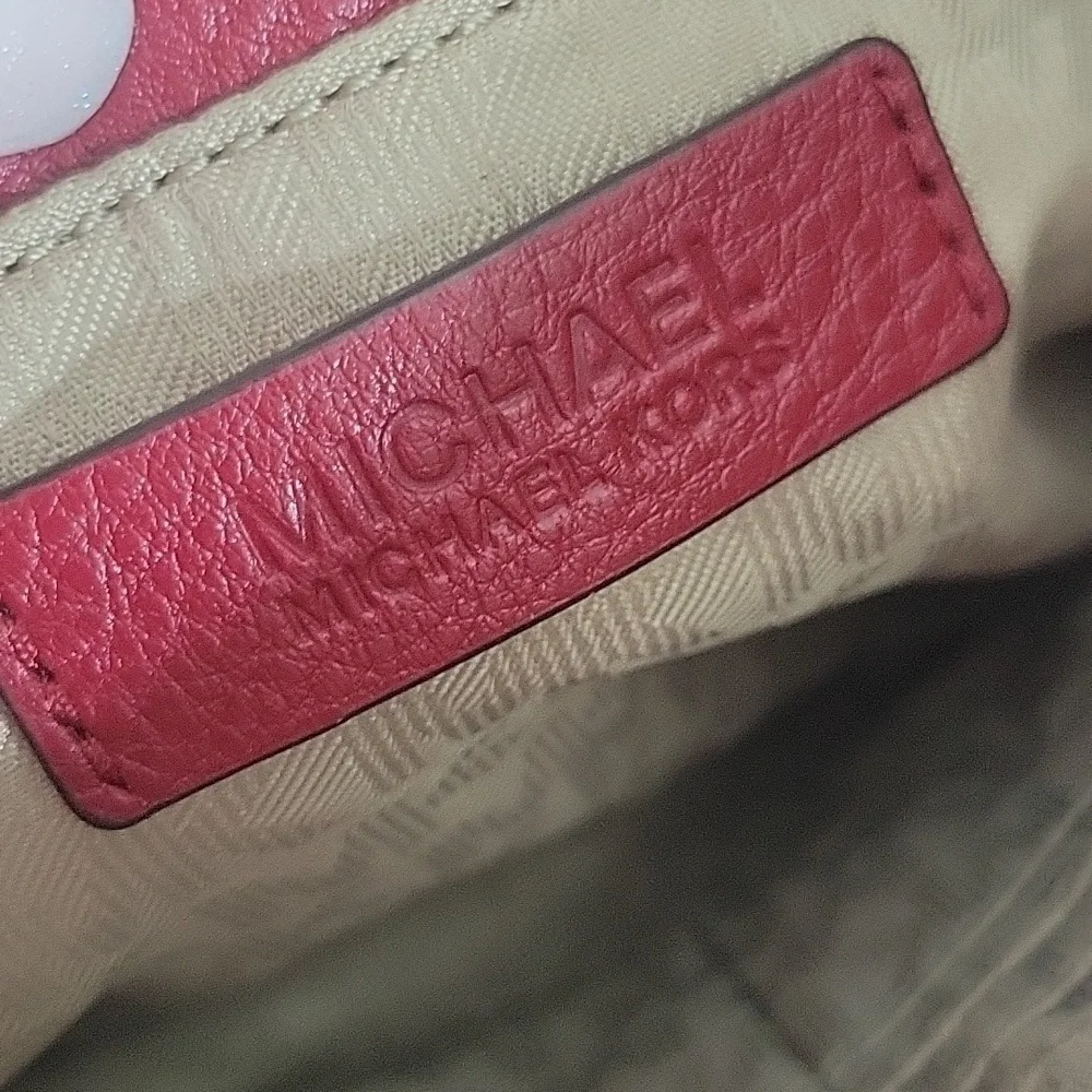 MICHAEL Michael Kors Red Leather Crossbody Bag